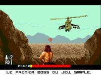 une photo d'Ã©cran de Rambo III sur Sega Megadrive